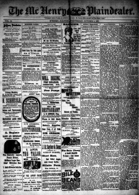 McHenry Plaindealer (McHenry, IL), 5 Oct 1887