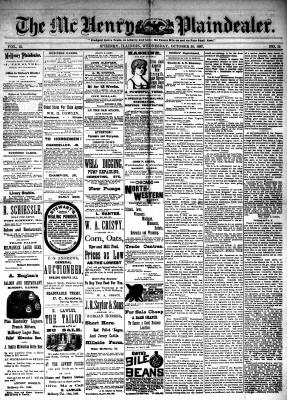 McHenry Plaindealer (McHenry, IL), 26 Oct 1887