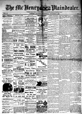 McHenry Plaindealer (McHenry, IL), 2 Nov 1887