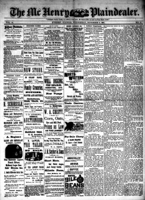 McHenry Plaindealer (McHenry, IL), 9 Nov 1887