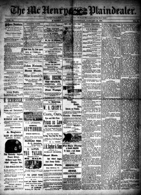 McHenry Plaindealer (McHenry, IL), 25 Jan 1888