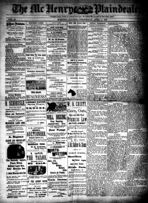 McHenry Plaindealer (McHenry, IL), 11 Apr 1888