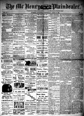 McHenry Plaindealer (McHenry, IL), 25 Apr 1888