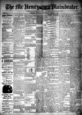 McHenry Plaindealer (McHenry, IL), 1 Aug 1888