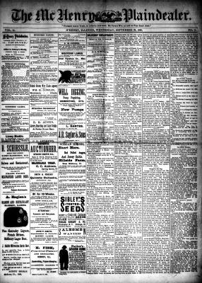 McHenry Plaindealer (McHenry, IL), 26 Sep 1888