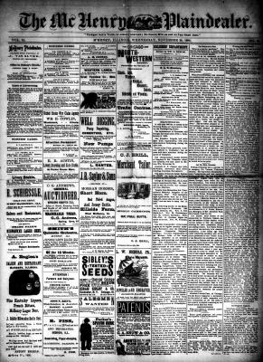 McHenry Plaindealer (McHenry, IL), 28 Nov 1888