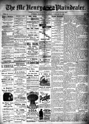 McHenry Plaindealer (McHenry, IL), 20 Feb 1889