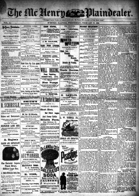 McHenry Plaindealer (McHenry, IL), 27 Feb 1889