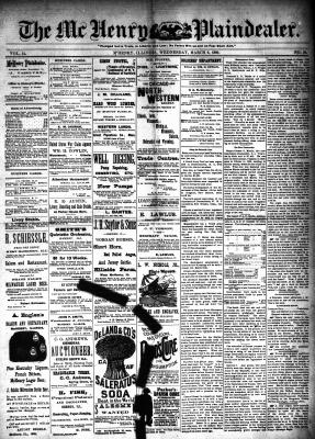 McHenry Plaindealer (McHenry, IL), 6 Mar 1889