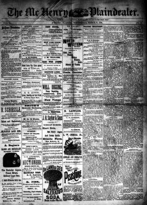 McHenry Plaindealer (McHenry, IL), 27 Mar 1889