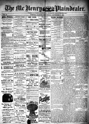 McHenry Plaindealer (McHenry, IL), 11 Sep 1889