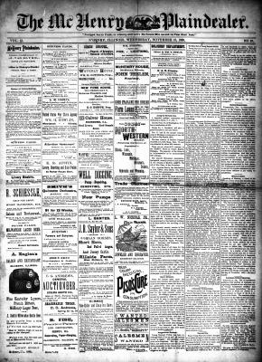 McHenry Plaindealer (McHenry, IL), 13 Nov 1889