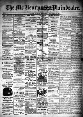 McHenry Plaindealer (McHenry, IL), 27 Nov 1889