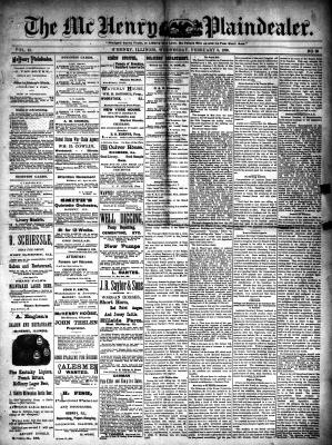 McHenry Plaindealer (McHenry, IL), 5 Feb 1890