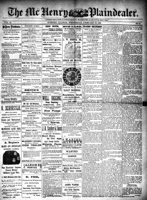 McHenry Plaindealer (McHenry, IL), 12 Feb 1890