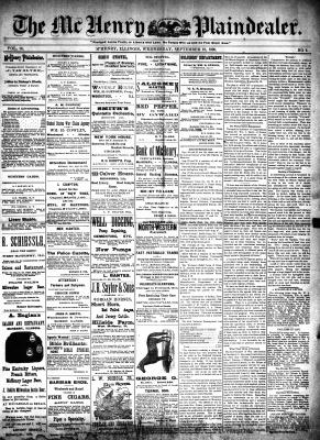 McHenry Plaindealer (McHenry, IL), 10 Sep 1890