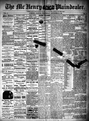 McHenry Plaindealer (McHenry, IL), 30 Sep 1891