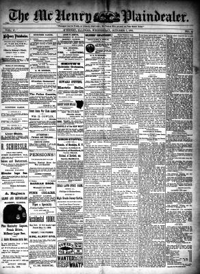 McHenry Plaindealer (McHenry, IL), 7 Oct 1891