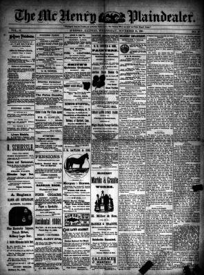 McHenry Plaindealer (McHenry, IL), 18 Nov 1891