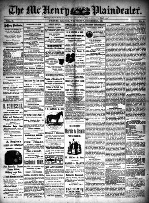 McHenry Plaindealer (McHenry, IL), 2 Dec 1891