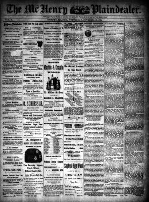 McHenry Plaindealer (McHenry, IL), 23 Nov 1892