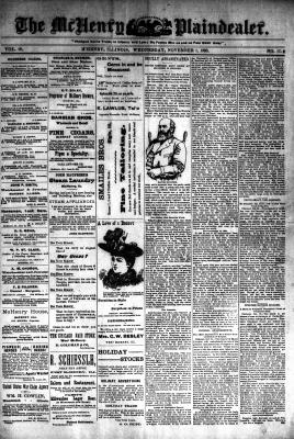 McHenry Plaindealer (McHenry, IL), 1 Nov 1893