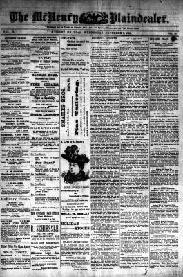 McHenry Plaindealer (McHenry, IL), 8 Nov 1893