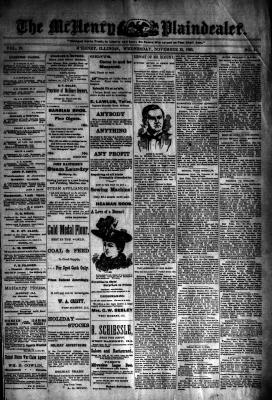 McHenry Plaindealer (McHenry, IL), 22 Nov 1893