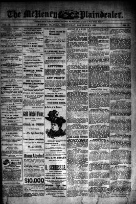 McHenry Plaindealer (McHenry, IL), 6 Dec 1893