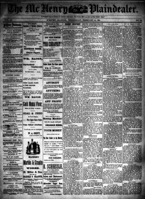 McHenry Plaindealer (McHenry, IL), 14 Feb 1894