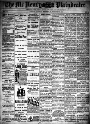 McHenry Plaindealer (McHenry, IL), 21 Feb 1894