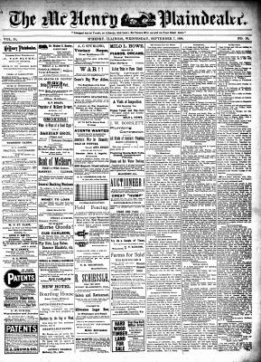 McHenry Plaindealer (McHenry, IL), 7 Sep 1898