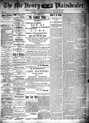 McHenry Plaindealer (McHenry, IL), 26 Oct 1898