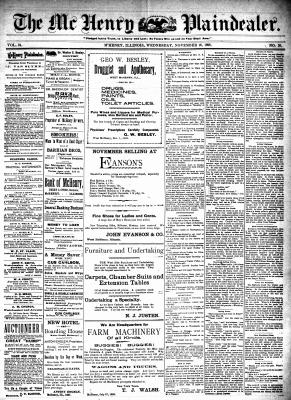 McHenry Plaindealer (McHenry, IL), 16 Nov 1898