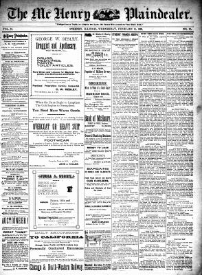 McHenry Plaindealer (McHenry, IL), 15 Feb 1899