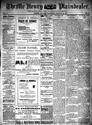 McHenry Plaindealer (McHenry, IL), 22 Feb 1899