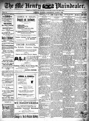 McHenry Plaindealer (McHenry, IL), 8 Mar 1899