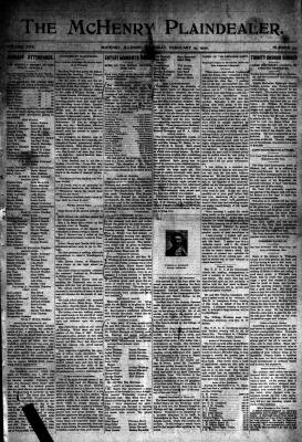 McHenry Plaindealer (McHenry, IL), 15 Feb 1900