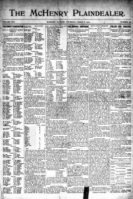 McHenry Plaindealer (McHenry, IL), 8 Mar 1900