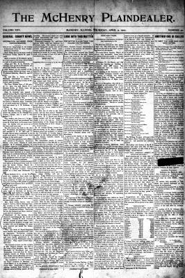 McHenry Plaindealer (McHenry, IL), 5 Apr 1900