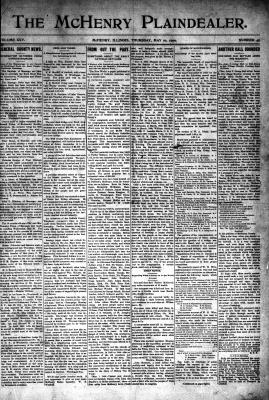 McHenry Plaindealer (McHenry, IL), 10 May 1900