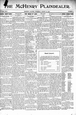 McHenry Plaindealer (McHenry, IL), 16 Aug 1900