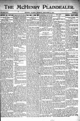 McHenry Plaindealer (McHenry, IL), 13 Sep 1900