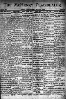 McHenry Plaindealer (McHenry, IL), 20 Sep 1900