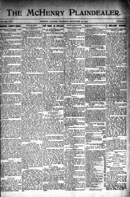 McHenry Plaindealer (McHenry, IL), 27 Sep 1900