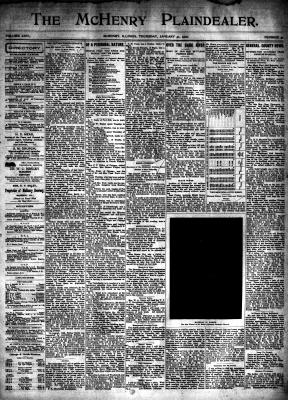 McHenry Plaindealer (McHenry, IL), 31 Jan 1901