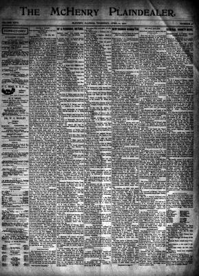 McHenry Plaindealer (McHenry, IL), 11 Apr 1901