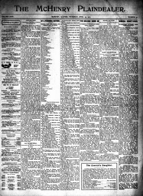 McHenry Plaindealer (McHenry, IL), 25 Apr 1901