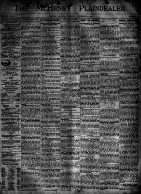 McHenry Plaindealer (McHenry, IL), 5 Sep 1901