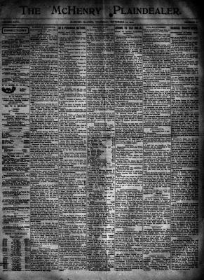 McHenry Plaindealer (McHenry, IL), 12 Sep 1901